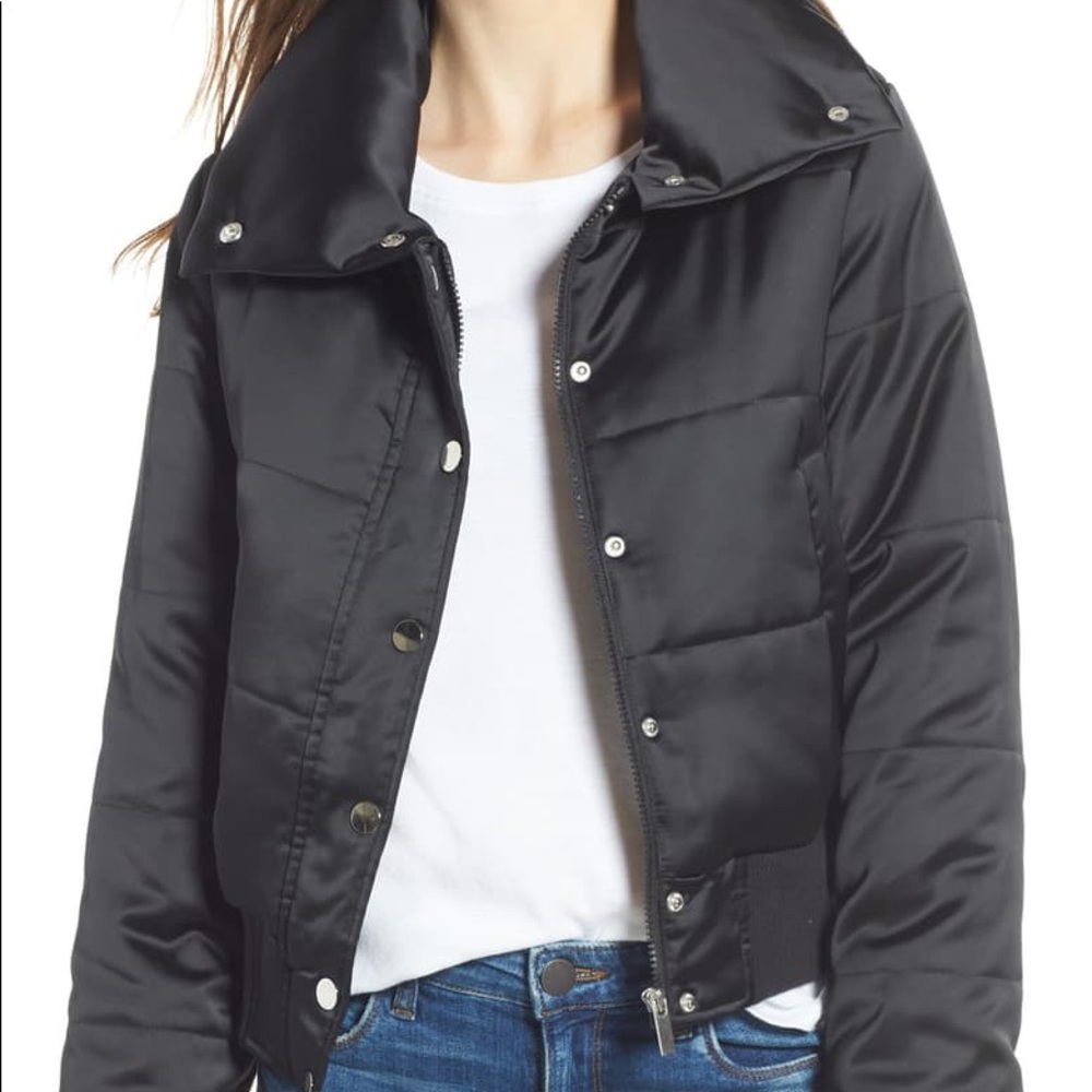 Nordstrom jacket- Cropped + fun high neck